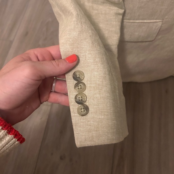 Jos. A. Bank Tan Linen Suit Jacket and Pants - Picture 5 of 12